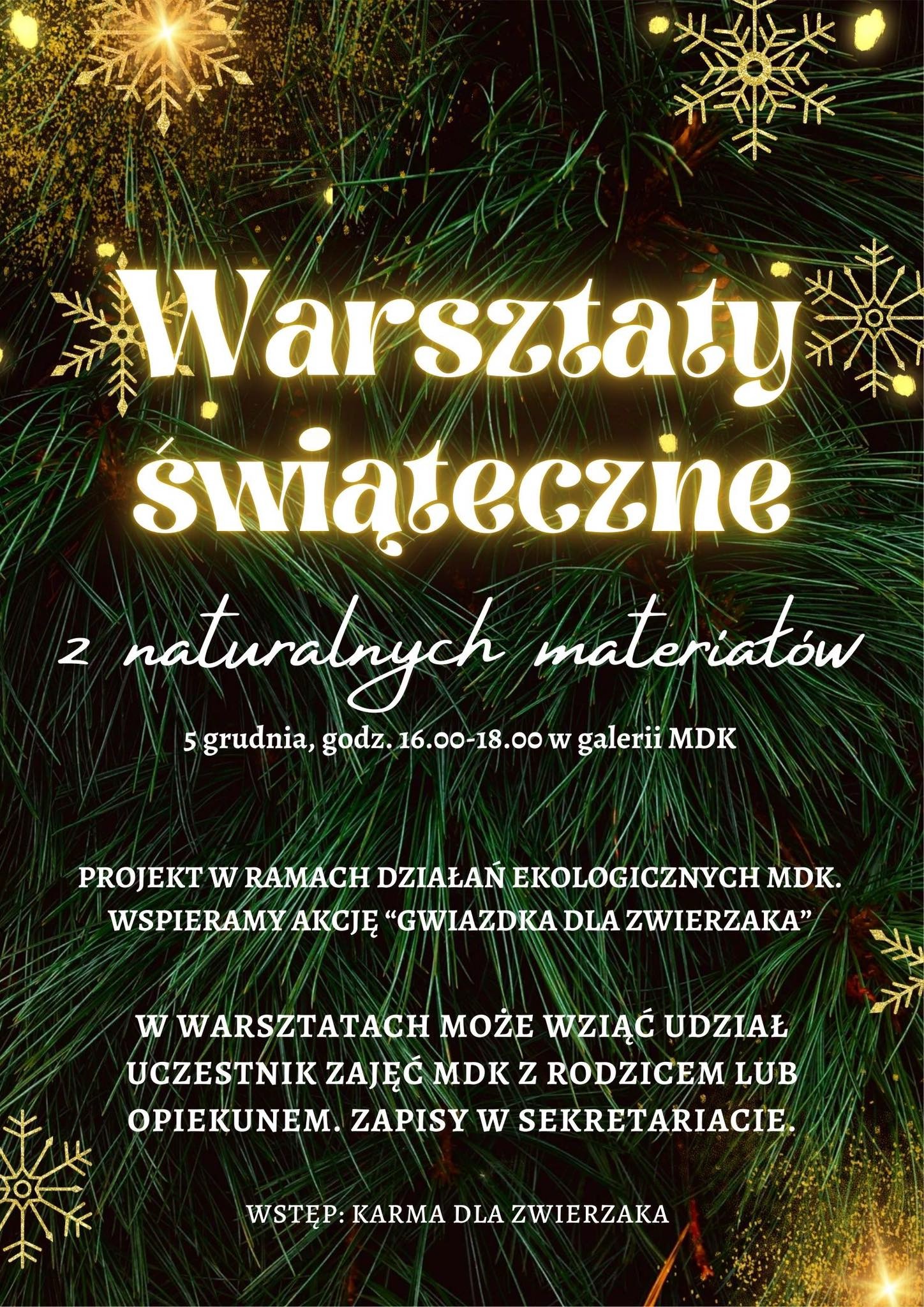 Warsztaty ozdób świątecznych